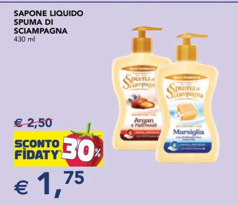SAPONE LIQUIDO SPUMA DI SCIAMPAGNA