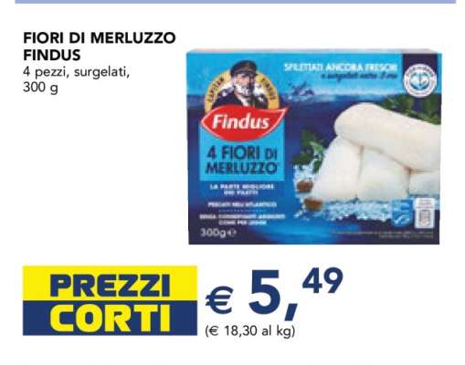 FIORI DI MERLUZZO FINDUS
