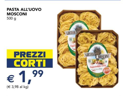 Pasta all'Uovo Mosconi