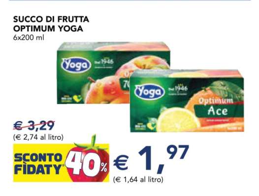 SUCCO DI FRUTTA OPTIMUM YOGA