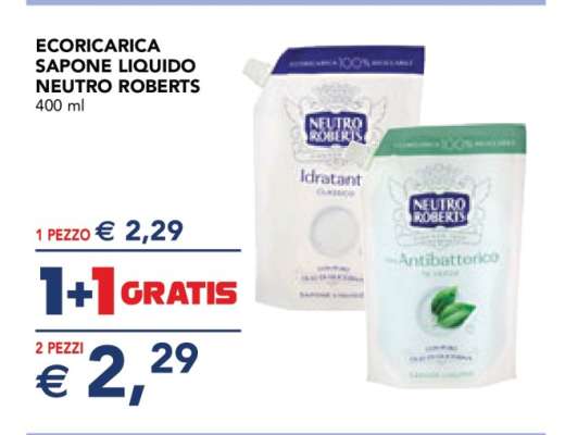 ECORICARICA SAPONE LIQUIDO NEUTRO ROBERTS