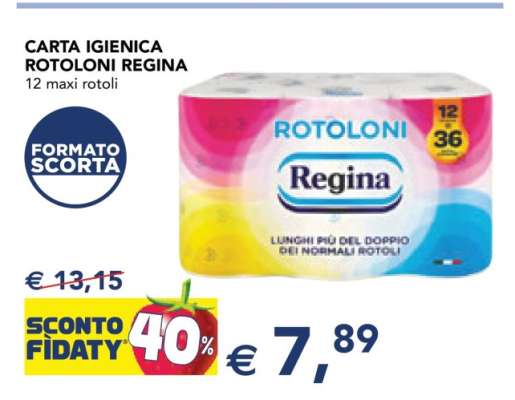 Carta Igienica Rotoloni Regina