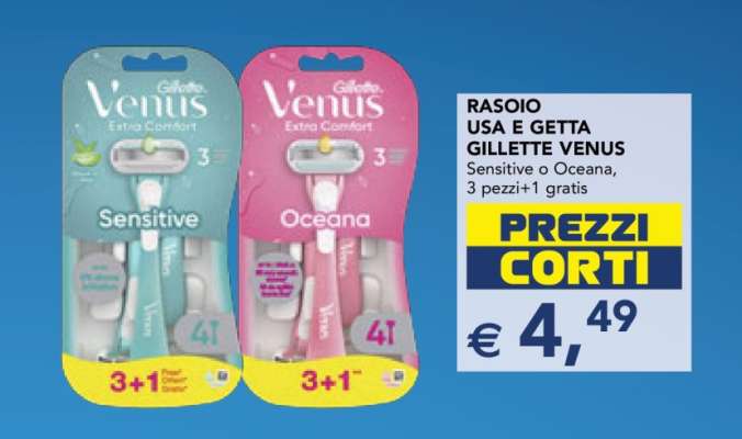 RASOIO USA E GETTA GILLETTE VENUS