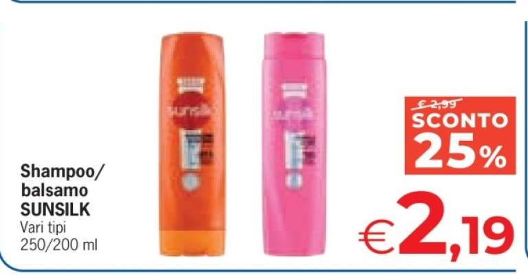 SHAMPOO, BALSAMO SUNSILK