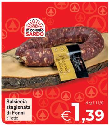 Salsiccia stagionata di Fonni