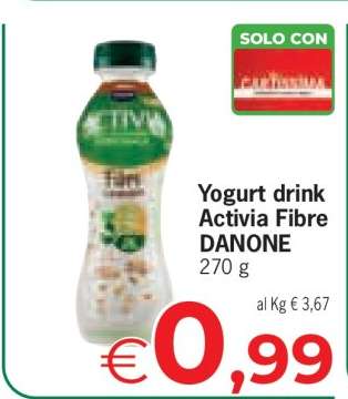 Yogurt drink Activia Fibre