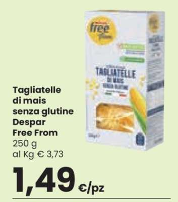 Tagliatelle di mais senza glutine Despar Free From
