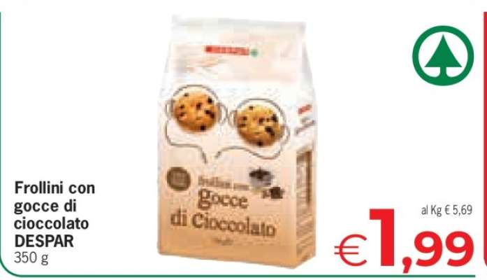Frollini con gocce di cioccolato DESPAR