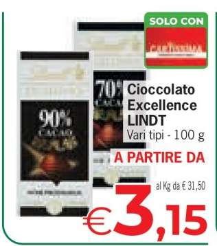 Cioccolato Excellence Lindt