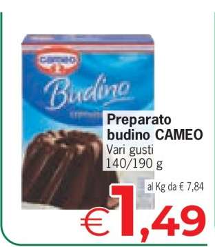 Preparato budino CAMEO