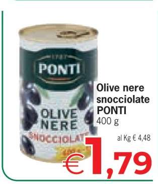 Olive nere snocciolate PONTI