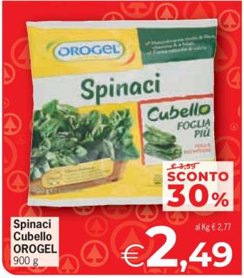 Spinaci Cubello OROGEL