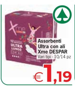 Assorbenti Ultra con ali Xme DESPAR