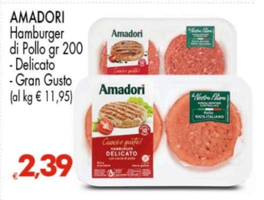 AMADORI Hamburger di Pollo gr 200