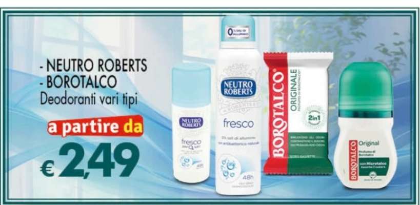 Deodoranti vari tipi