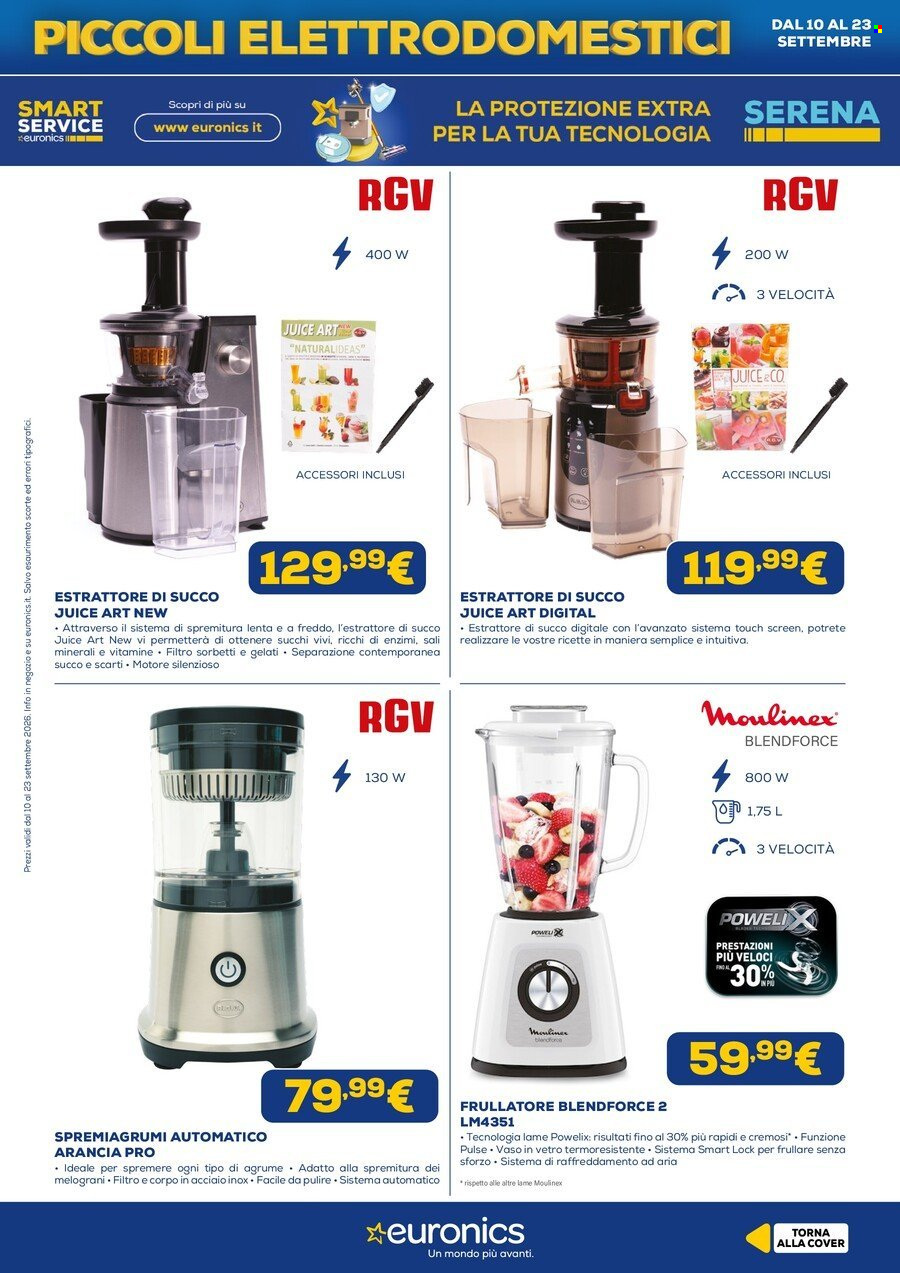 Volantino Euronics - 10/9/2026 - 23/9/2026. Pagina 17
