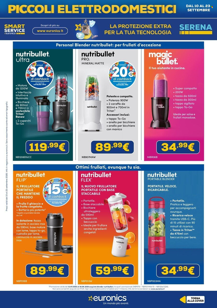 Volantino Euronics - 10/9/2026 - 23/9/2026. Pagina 18