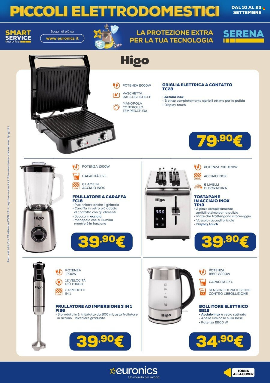 Volantino Euronics - 10/9/2026 - 23/9/2026. Pagina 25