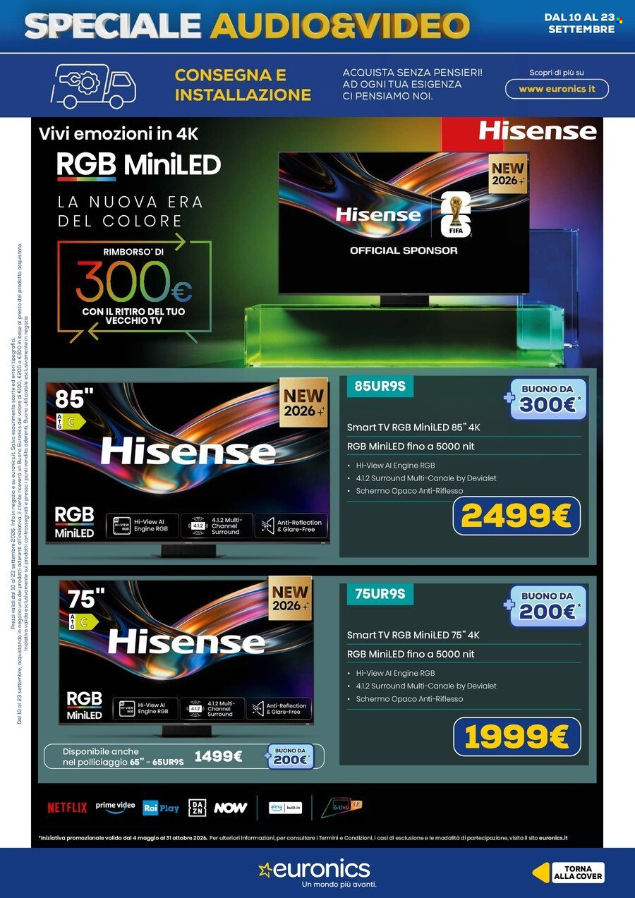 Volantino Euronics - 10/9/2026 - 23/9/2026. Pagina 11