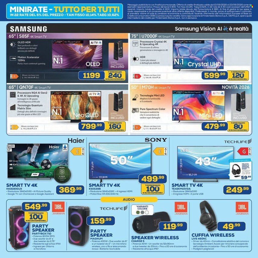 Volantino Euronics - 10/9/2026 - 23/9/2026. Pagina 3