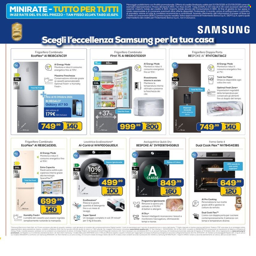 Volantino Euronics - 10/9/2026 - 23/9/2026. Pagina 13