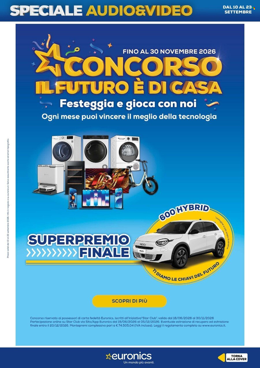 Volantino Euronics - 10/9/2026 - 23/9/2026. Pagina 4