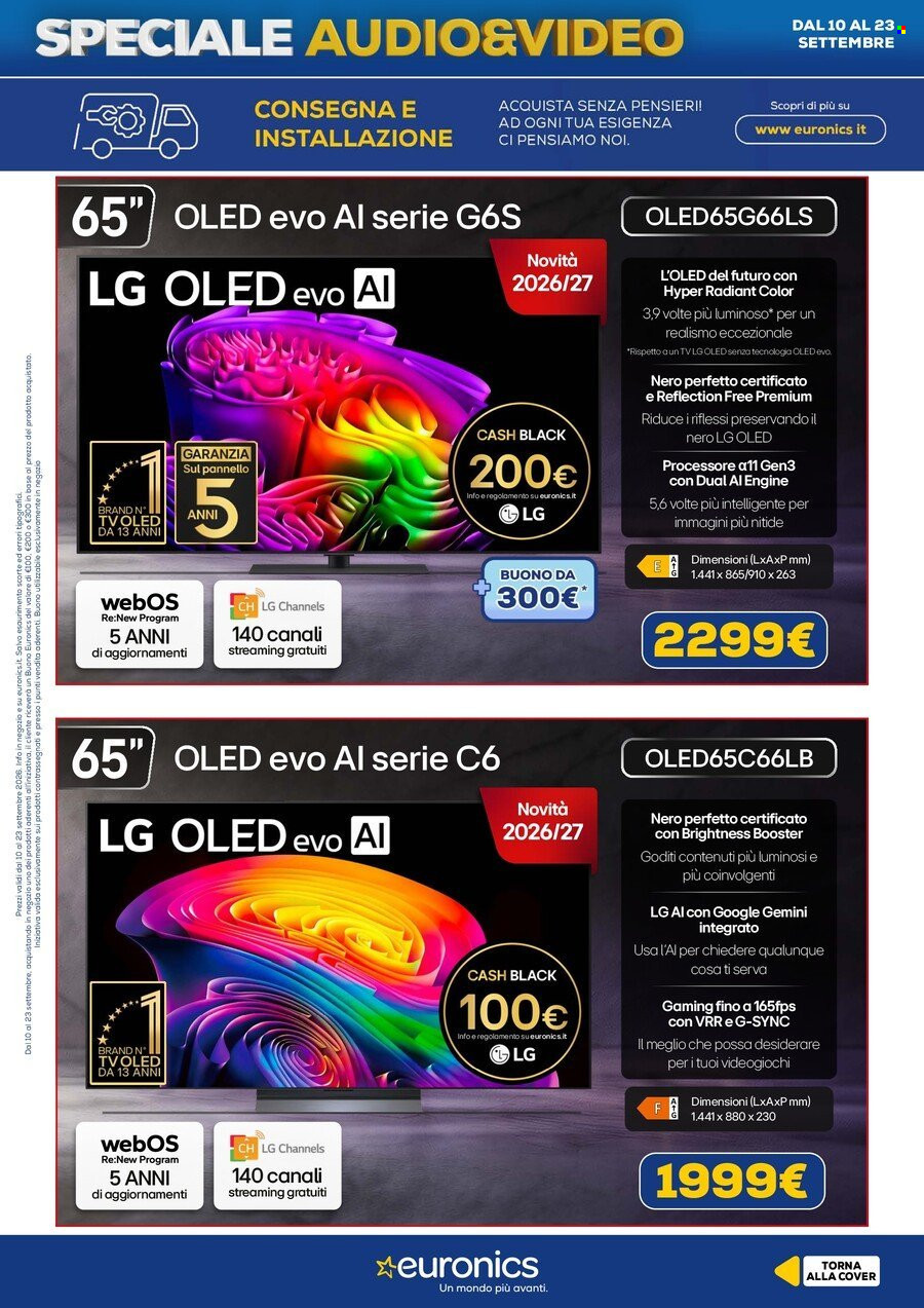 Volantino Euronics - 10/9/2026 - 23/9/2026. Pagina 9