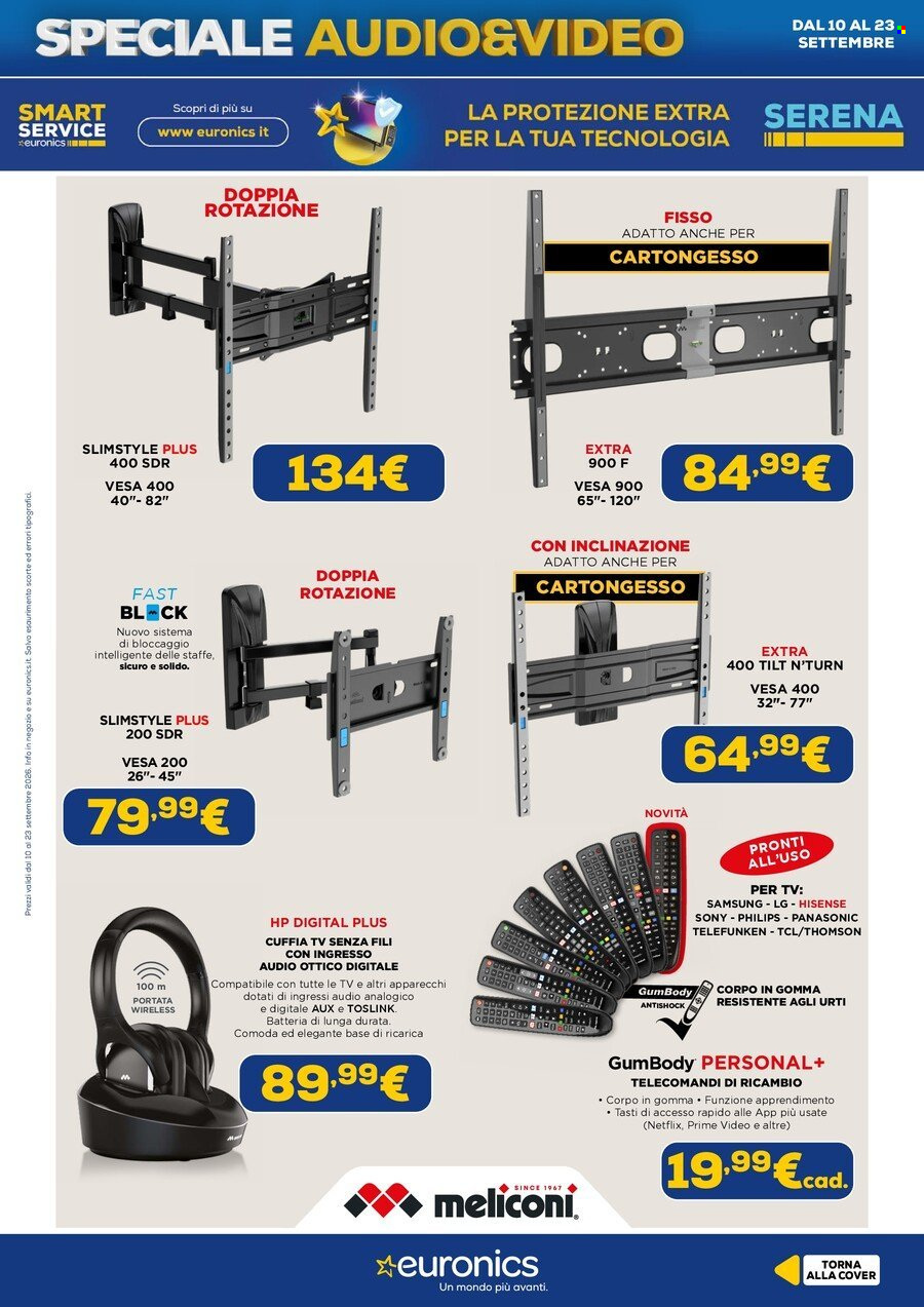 Volantino Euronics - 10/9/2026 - 23/9/2026. Pagina 19