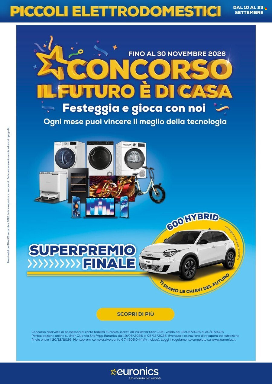 Volantino Euronics - 10/9/2026 - 23/9/2026. Pagina 3