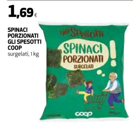 SPINACI PORZIONATI GLI SPESOTTI COOP