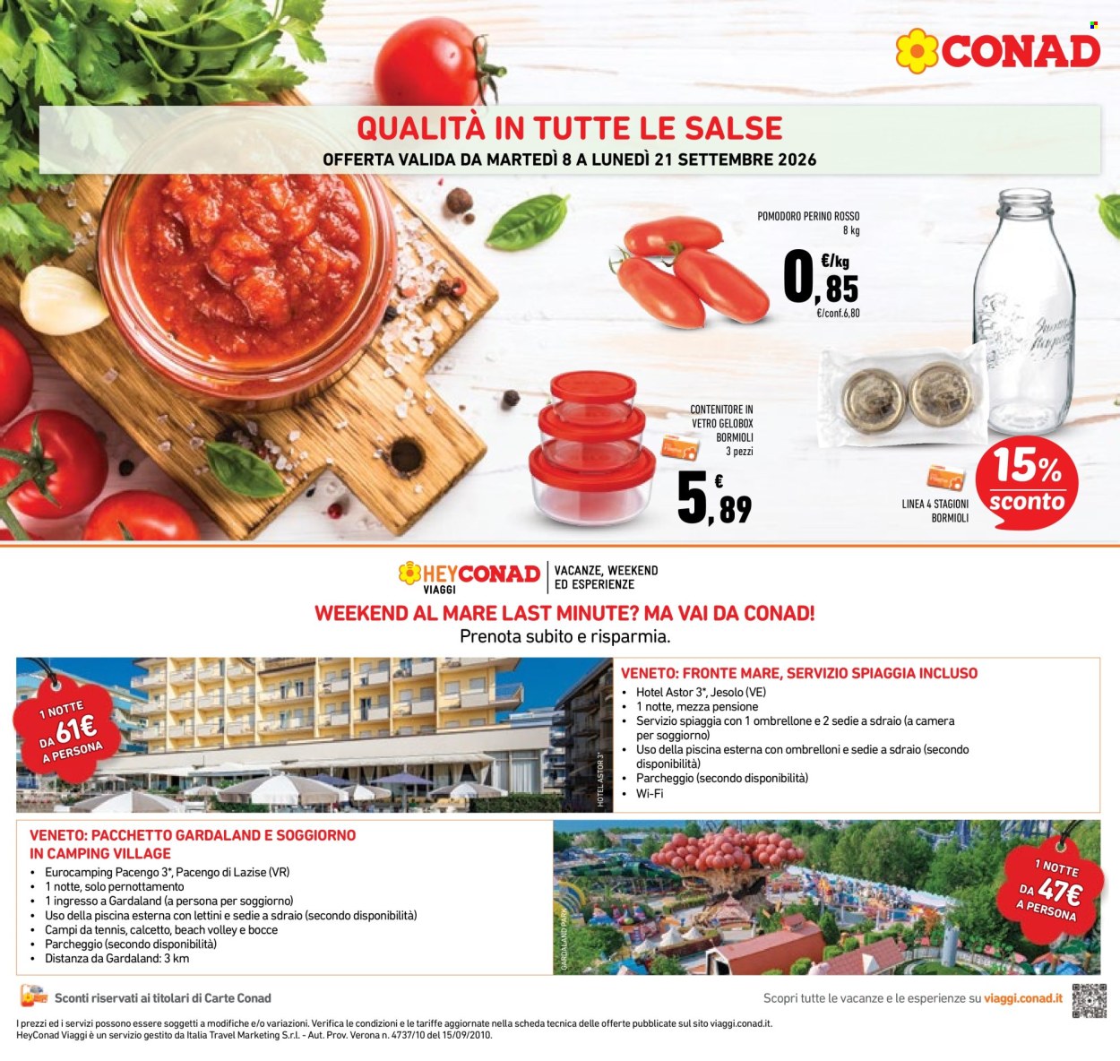 Volantino Conad - 8/9/2026 - 21/9/2026. Pagina 4