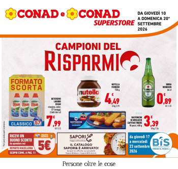 Volantino Conad Superstore - 10/9/2026 - 20/9/2026.