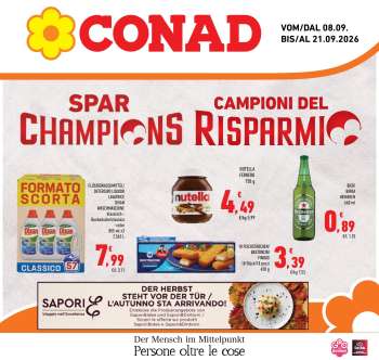 Volantino Conad - 8/9/2026 - 21/9/2026.