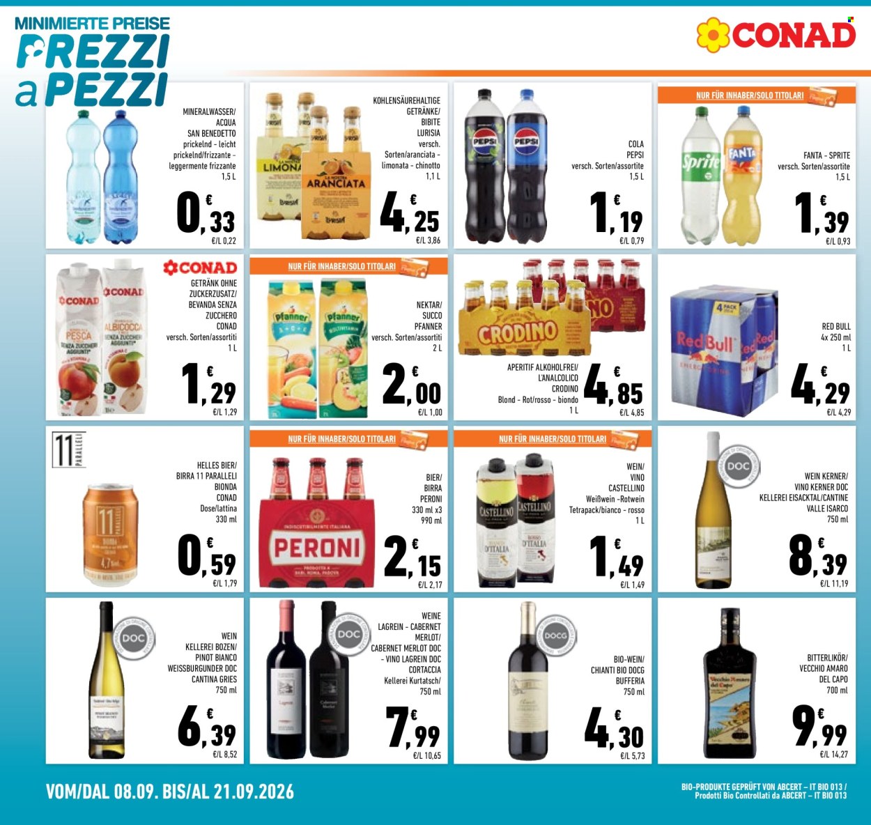 Volantino Conad - 8/9/2026 - 21/9/2026. Pagina 20