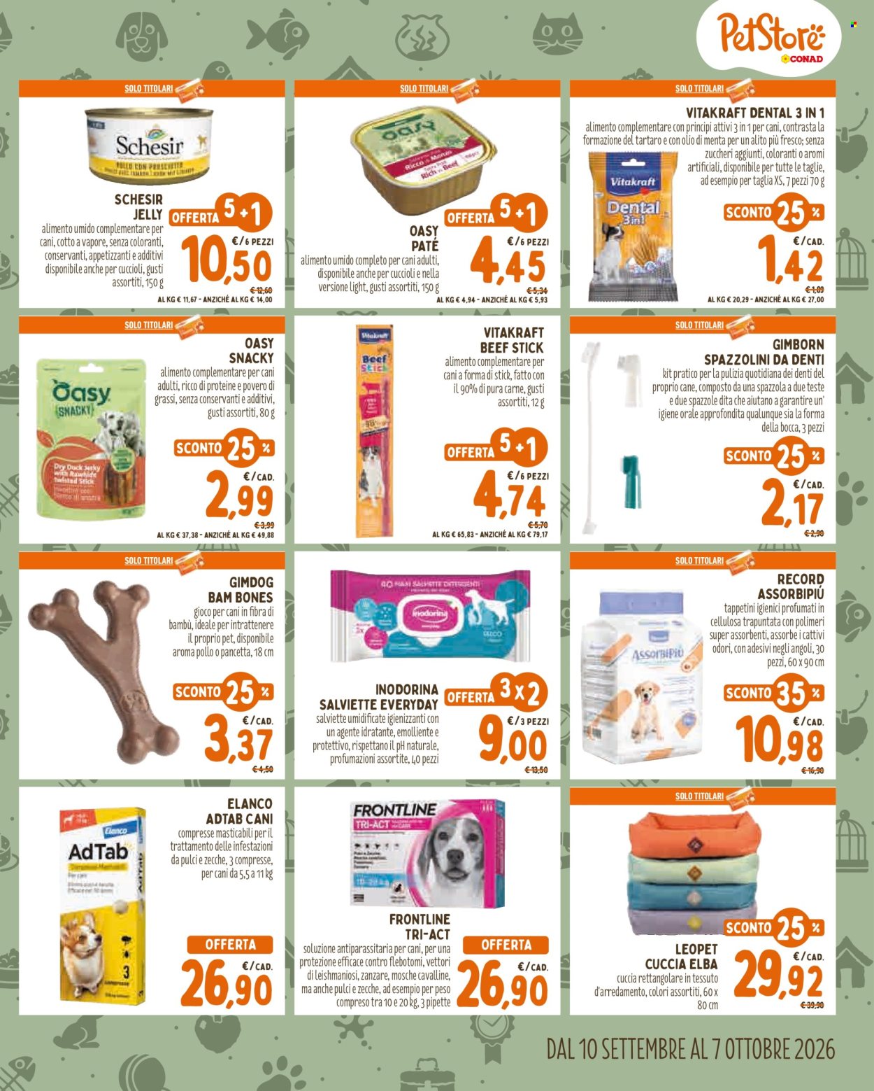 Volantino Pet Store Conad - 10/9/2026 - 7/10/2026. Pagina 3
