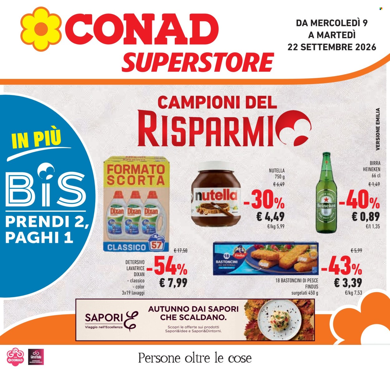 Volantino Conad Superstore - 23/9/2026 - 6/10/2026. Pagina 1