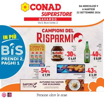 Volantino Conad Superstore - 23/9/2026 - 6/10/2026.