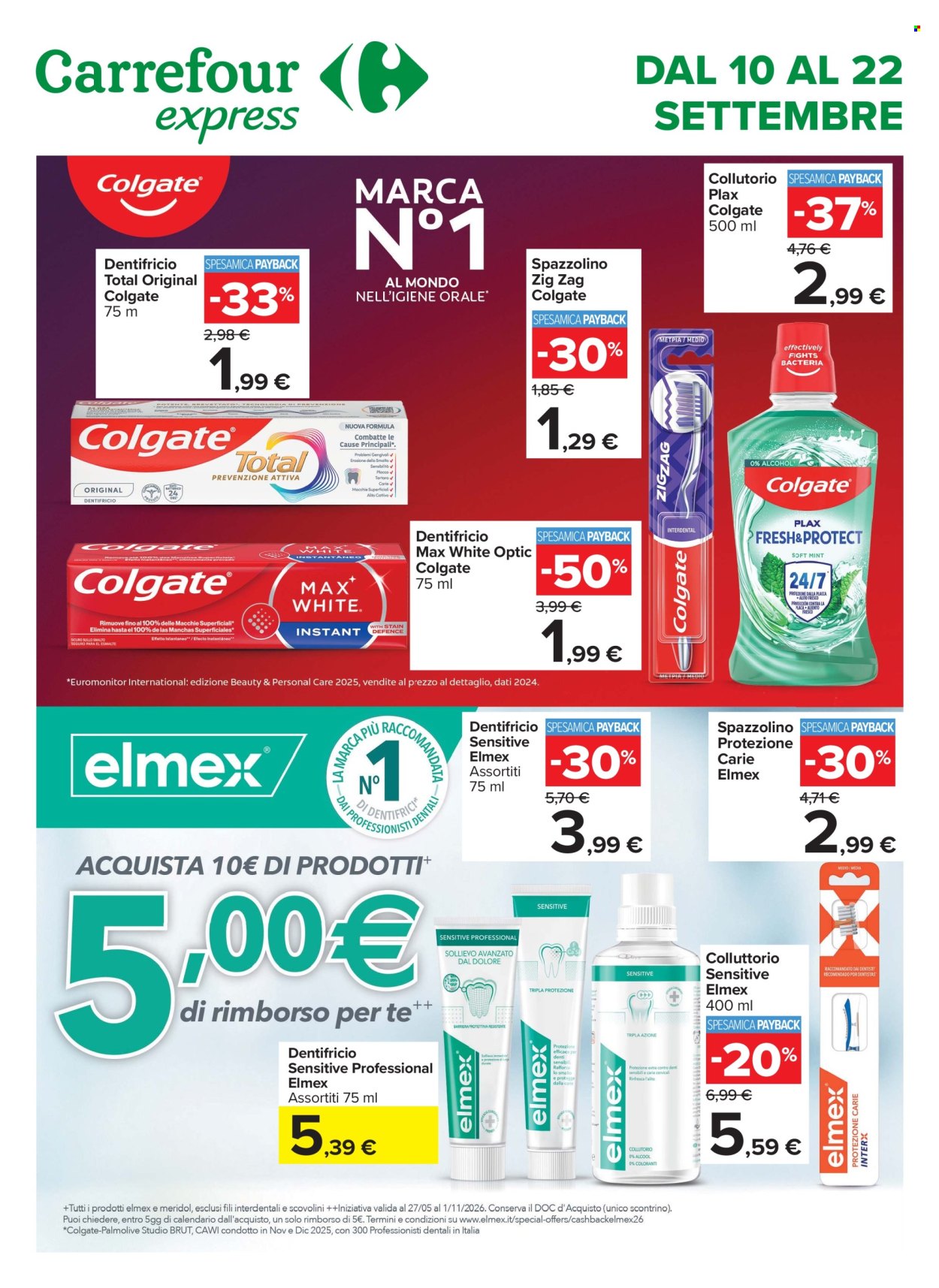 Volantino Carrefour - 10/9/2026 - 22/9/2026. Pagina 1