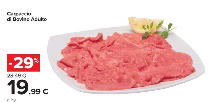 Carpaccio di Bovino Adulto