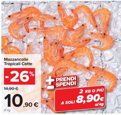 Mazzancolle Tropicali Cotte