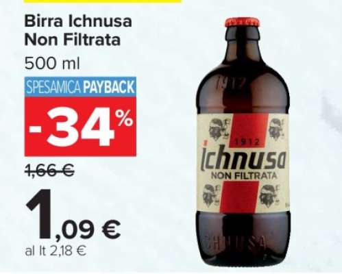 Birra Ichnusa non filtrata