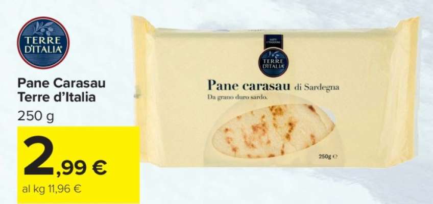 Pane Carasau Terre d'Italia