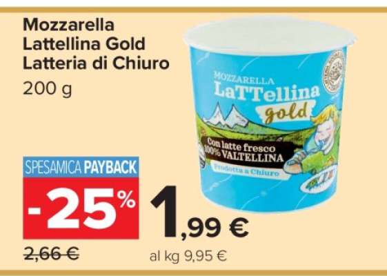 Mozzarella LaTTellina Gold Latteria di Chiuro