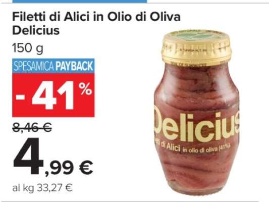 Filetti di Alici in Olio di Oliva Delicius