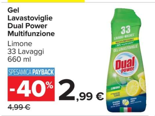 Gel Lavastoviglie Dual Power Multifunzionale