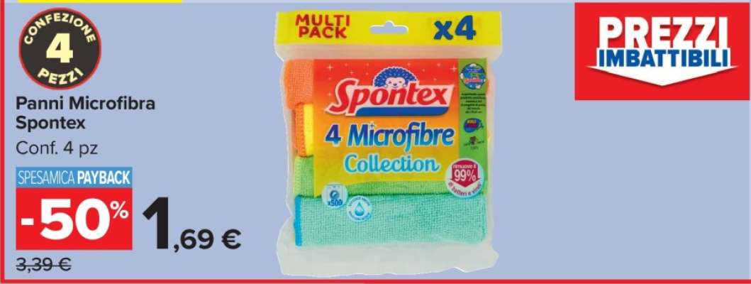 Panni Microfibra Spontex