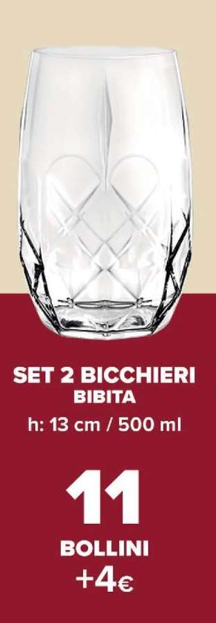 SET 2 BICCHIERI BIBITA