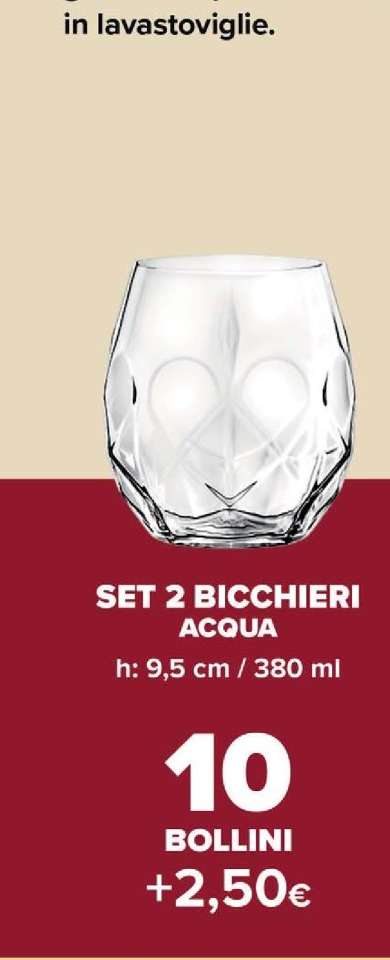 SET 2 BICCHIERI ACQUA