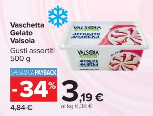 Vaschetta Gelato Valsoia