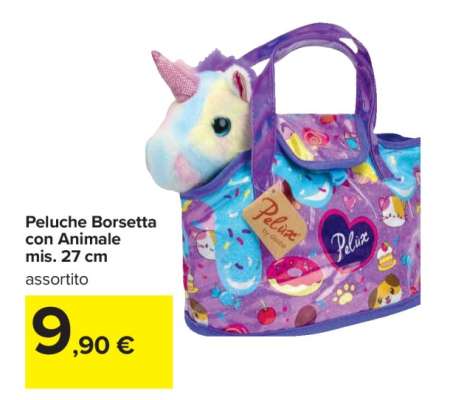 Peluche Borsetta con Animale